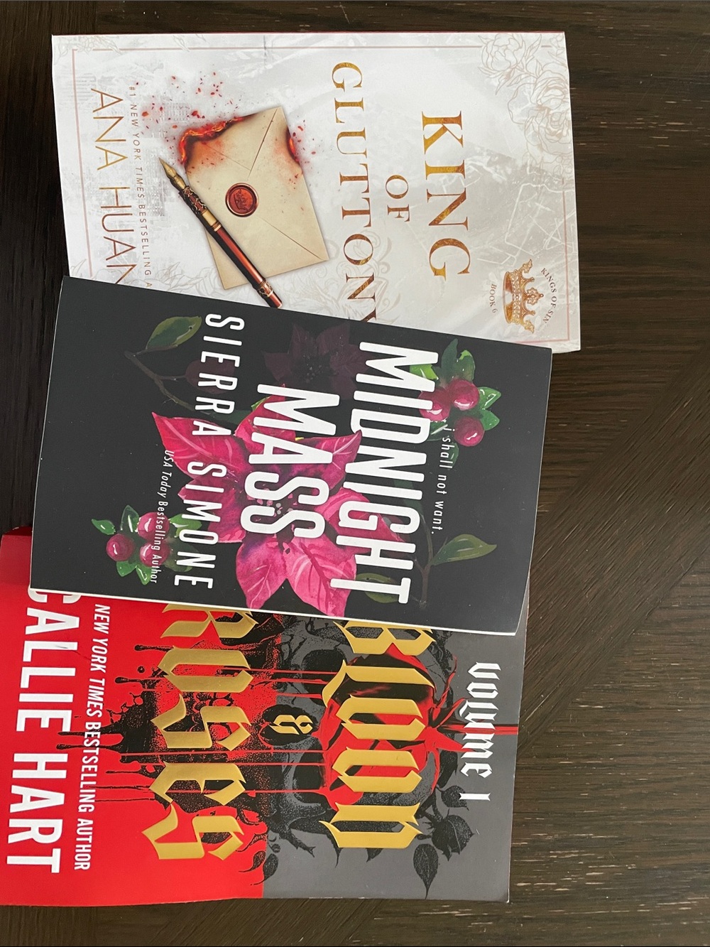 Set of 3 Young Adult Fantasy Paperbacks - Black, White, Red Covers